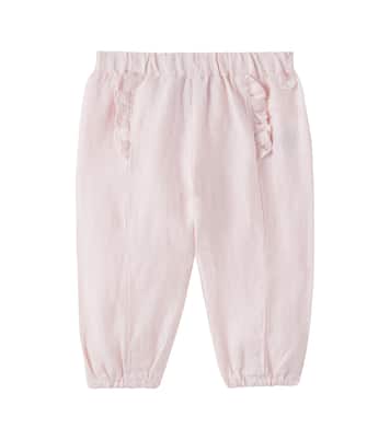 Baby ruffled linen pants | Tartine et Chocolat