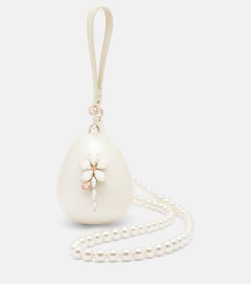 Hare Pearl Egg embellished clutch | Simone Rocha