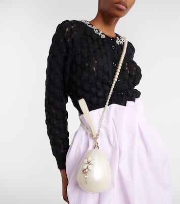 Hare Pearl Egg embellished clutch | Simone Rocha