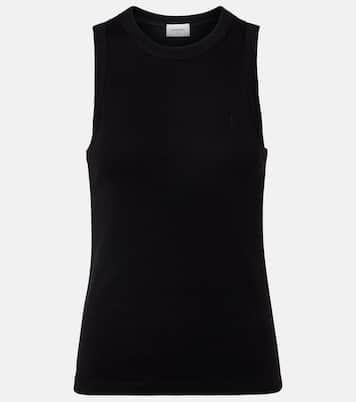 Cassandre ribbed-knit cotton tank top | Saint Laurent