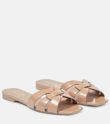 Mules Tribute en cuir verni | Saint Laurent