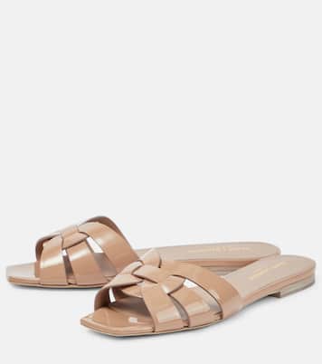 Mules Tribute en cuir verni | Saint Laurent