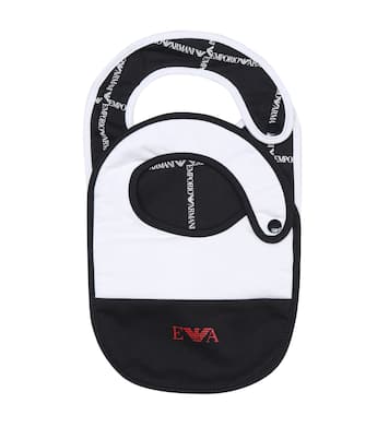 Baby set of cotton bibs | Emporio Armani Kids