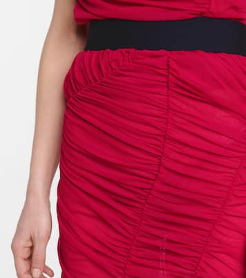 Ruched mesh midi skirt | Dries Van Noten