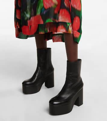 Bottines à plateau en cuir | Dries Van Noten