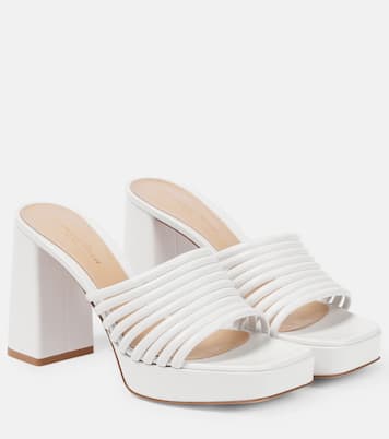 Lena 95 leather mules | Gianvito Rossi