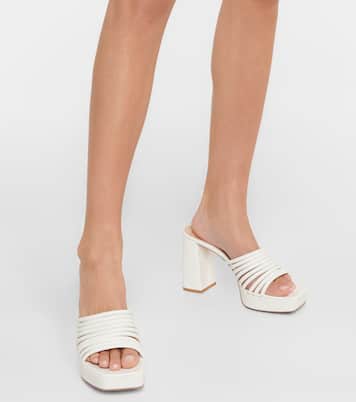 Lena 95 leather mules | Gianvito Rossi