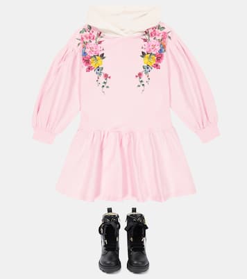 Verzierte Schnürstiefel aus Leder | Monnalisa