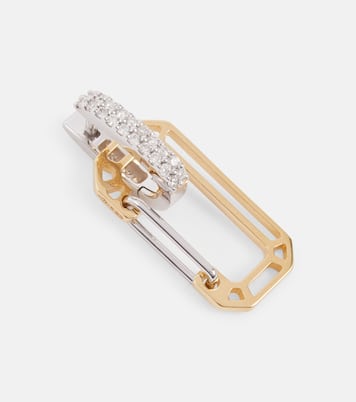 Boucle d'oreille unique Chiara Small en or 18 ct et diamants | Eéra