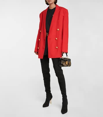 Moneta knit over-the-knee boots | Balmain