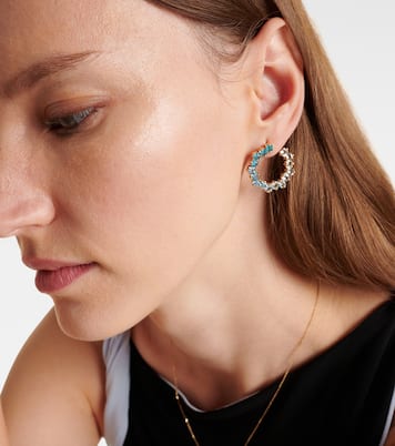 Sideways Spiral 14kt gold earrings | Suzanne Kalan