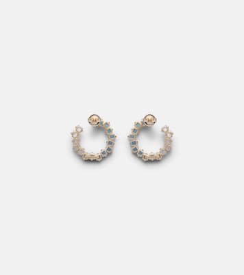 Sideways Spiral 14kt gold earrings | Suzanne Kalan