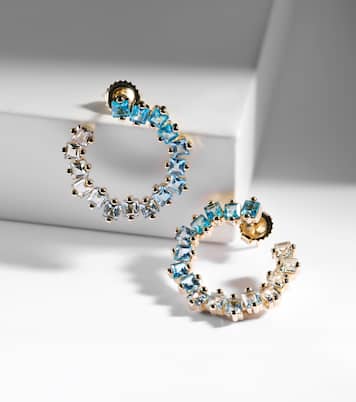 Sideways Spiral 14kt gold earrings | Suzanne Kalan