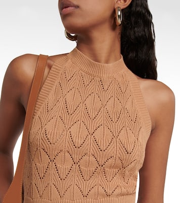 Top Kat con cuello halter y flecos | Dodo Bar Or