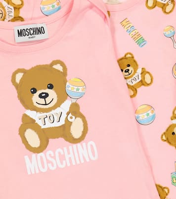 Baby set of 2 printed cotton bodysuits | Moschino Kids