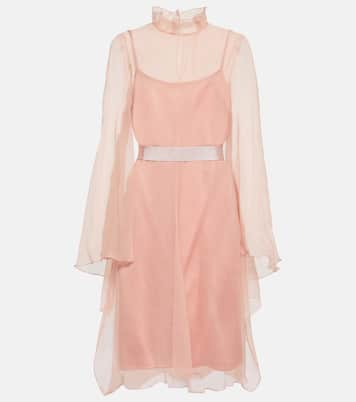 Bridal Alma slip silk minidress with cover-up | Max Mara