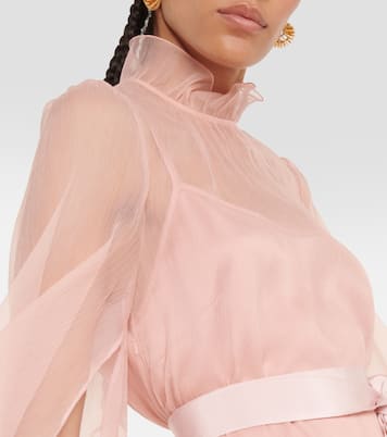 Bridal Alma slip silk minidress with cover-up | Max Mara