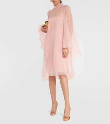 Bridal Alma slip silk minidress with cover-up | Max Mara