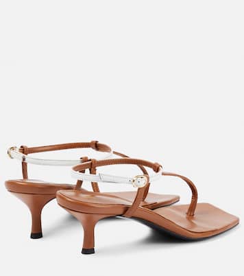 Sandalen The Bicolor aus Leder | Toteme