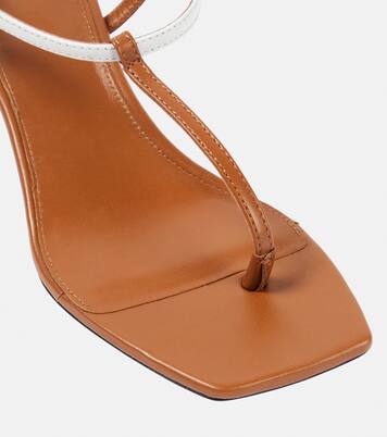 Sandalen The Bicolor aus Leder | Toteme