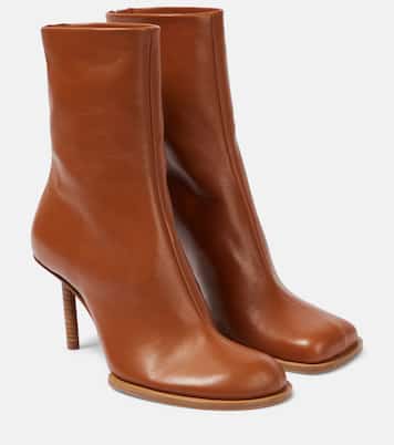 Les Bottines Rond Carré leather ankle boots | Jacquemus