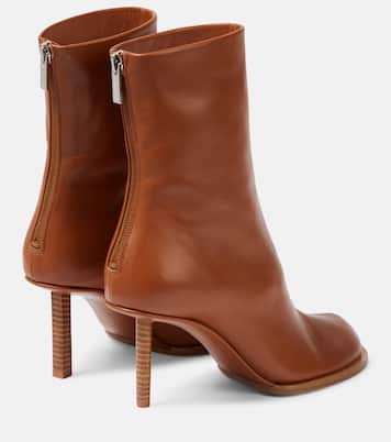 Les Bottines Rond Carré leather ankle boots | Jacquemus
