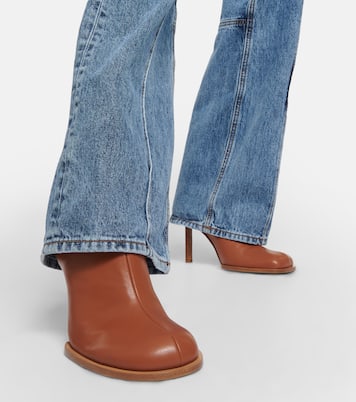 Les Bottines Rond Carré leather ankle boots | Jacquemus