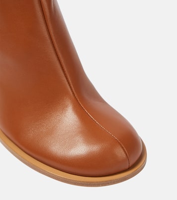 Les Bottines Rond Carré leather ankle boots | Jacquemus