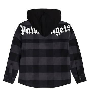 Giacca in cotone a quadri | Palm Angels Kids