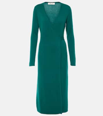 Vestido envolvente Astrid de lana y cachemir | Diane von Furstenberg