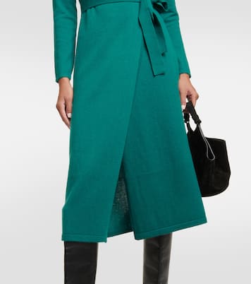 Vestido envolvente Astrid de lana y cachemir | Diane von Furstenberg