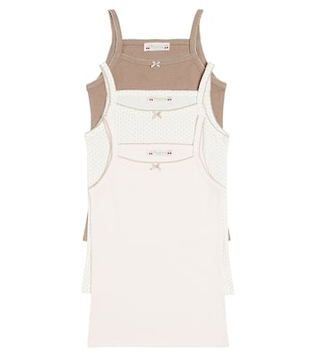Anice set of 3 cotton tank tops  | Bonpoint