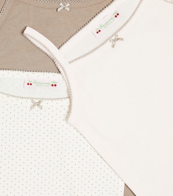 Anice set of 3 cotton tank tops  | Bonpoint