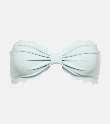 Antibes scalloped bandeau bikini top | Marysia