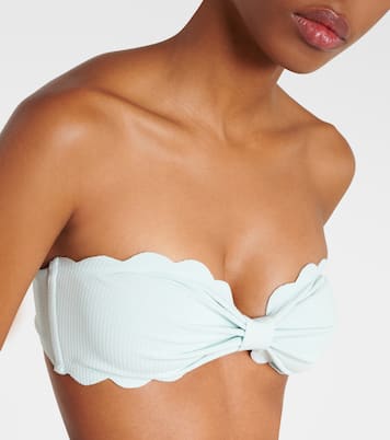 Antibes scalloped bandeau bikini top | Marysia
