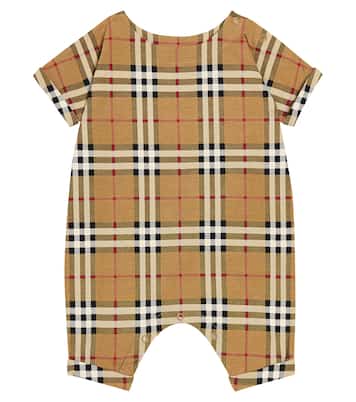 Bebé - mono de algodón con Burberry Check | Burberry Kids