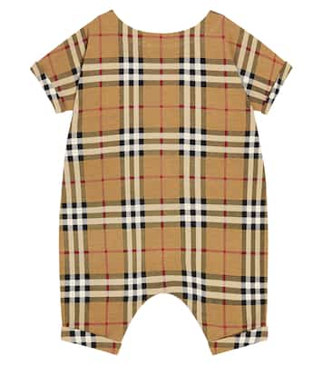 Bebé - mono de algodón con Burberry Check | Burberry Kids