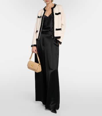 Kendra sequined wool-blend jacket | Tory Burch