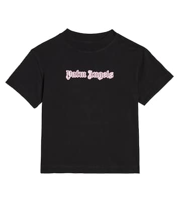 로고 코튼 저지 티셔츠 | Palm Angels Kids