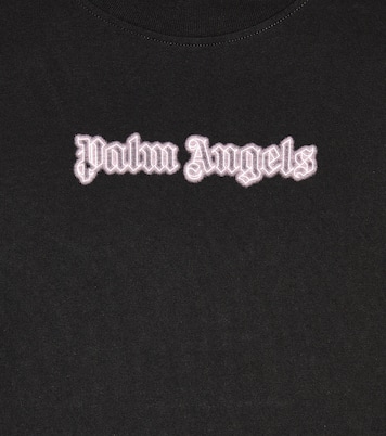 로고 코튼 저지 티셔츠 | Palm Angels Kids