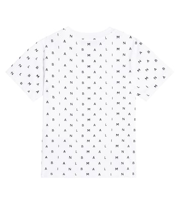Camiseta de jersey de algodón estampada | Balmain Kids