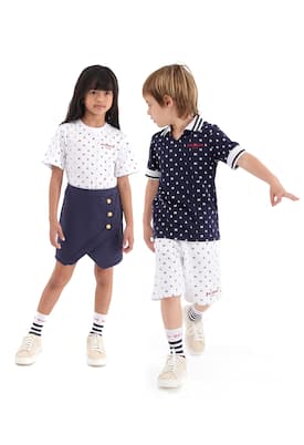 Camiseta de jersey de algodón estampada | Balmain Kids