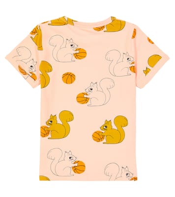 Camiseta Squirrels de mezcla de algodón | Mini Rodini