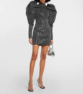Sequined cotton twill minidress | Rotate
