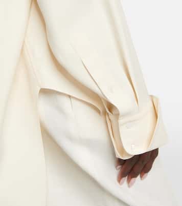 Camicia oversize Grandad in seta | The Row
