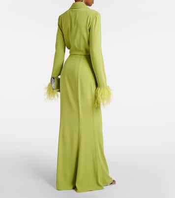 Vestido camisero de crepé satén | Roland Mouret
