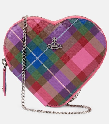 Borsa a tracolla Heart in pelle a quadri | Vivienne Westwood