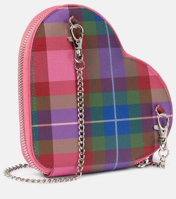 Borsa a tracolla Heart in pelle a quadri | Vivienne Westwood