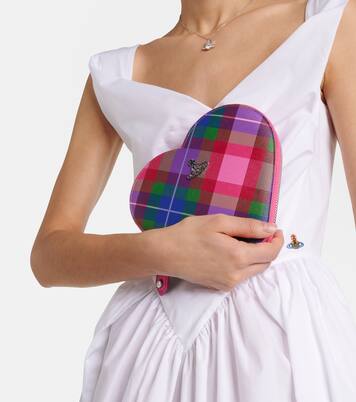 Borsa a tracolla Heart in pelle a quadri | Vivienne Westwood
