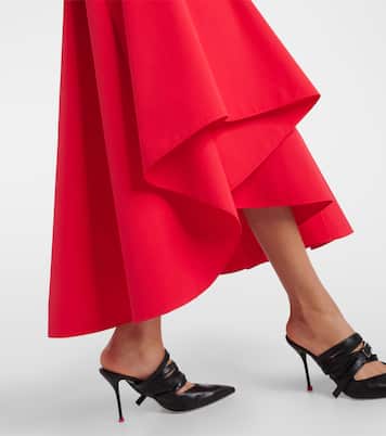 Midikleid aus Baumwollpopeline | McQueen